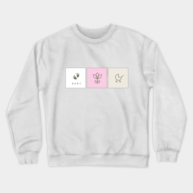 Baby shower Crewneck Sweatshirt by LeonART